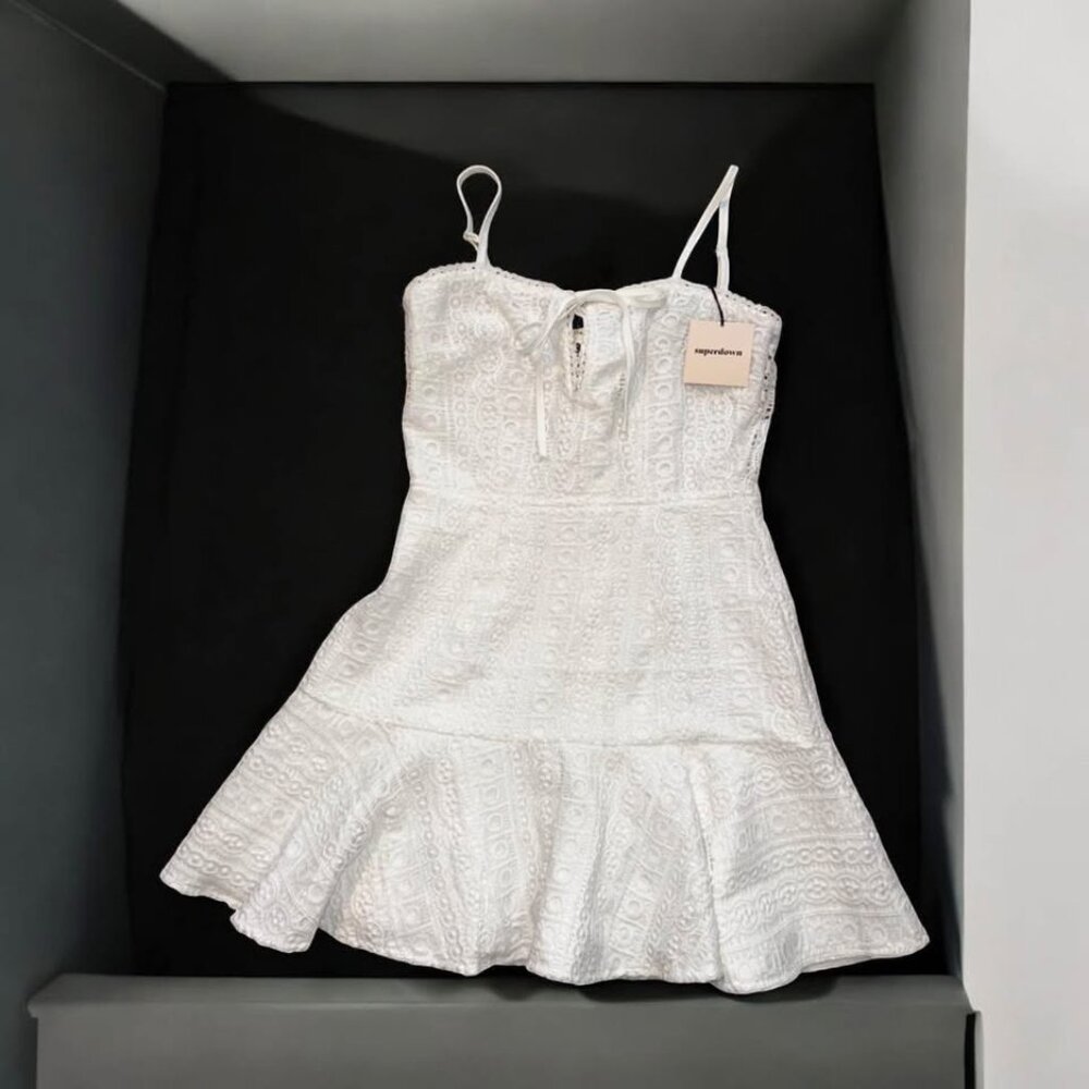 Superdown NWT crochet dress sz M MSRP $80